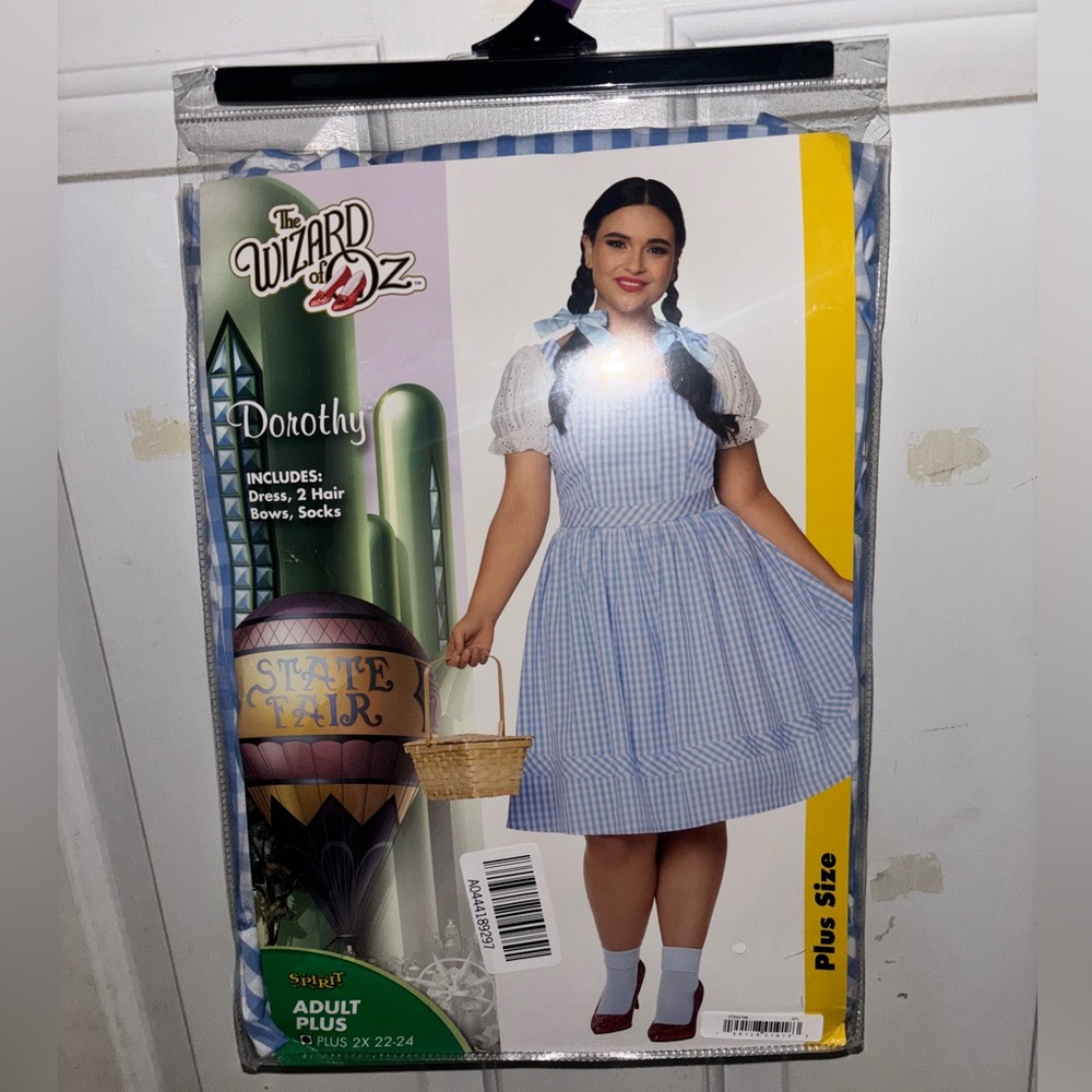 SPIRIT Halloween Blue and White Dorothy Costume 2x plus size